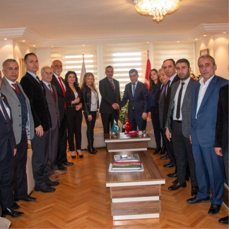 SANKON yönetimi Pakistan Büyükelçiliği ile bir araya geldi.
