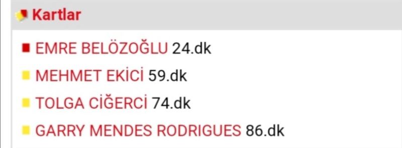 Emre Belözoğlu direkt kırmızı kart mı gördü?
