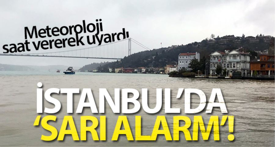 İstanbul Valiliğinden sağanak uyarısı