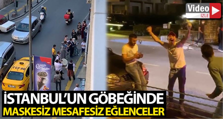 (Özel) İstanbul’un göbeğinde maskesiz ve mesafesiz eğlenceler kamerada