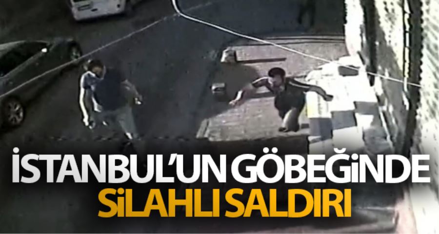 (Özel) İstanbul’un göbeğinde silahlı saldırı kamerada
