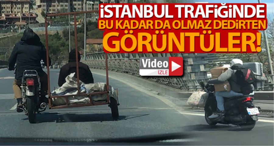 (Özel) İstanbul trafiğinde “pes” dedirten tehlikeli yolculuk kamerada