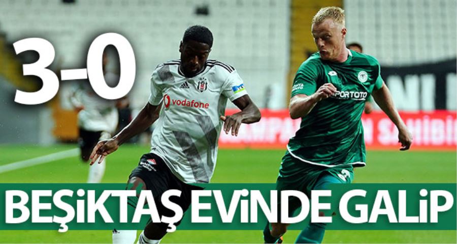 Süper Lig: Beşiktaş: 3 - İ.H. Konyaspor: 0 (Maç sonucu)