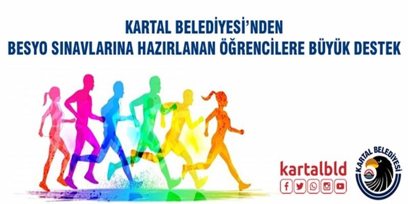 Kartal Belediyesi’nden BESYO sınavlarına hazırlanan öğrencilere büyük destek
