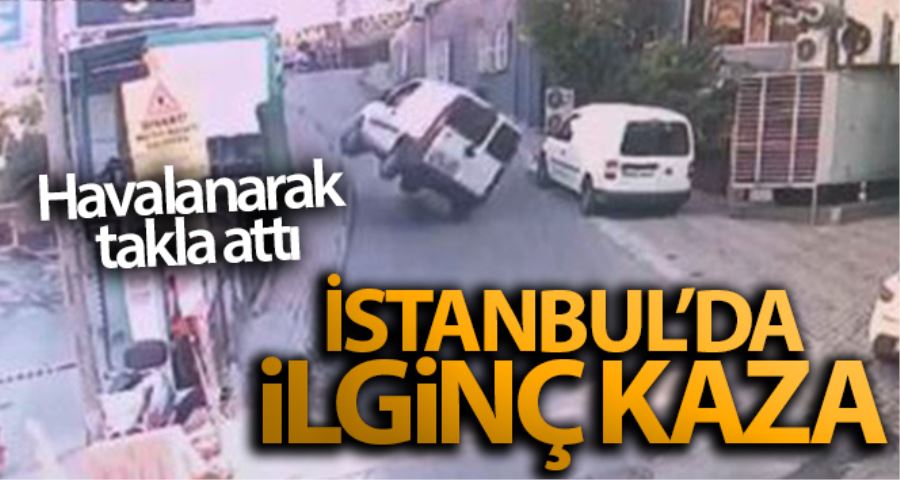 (Özel) İstanbul’da ilginç kaza kamerada