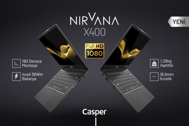 180 derece açılan Casper Nirvana X400 piyasaya çıktı
