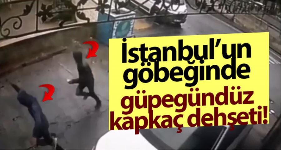 (Özel) İstanbul’un göbeğinde güpegündüz kapkaç dehşeti kamerada