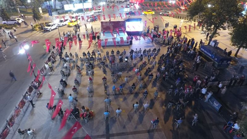 15 Temmuz’un yıl dönümünde Gaziosmanpaşa’da demokrasi nöbeti
