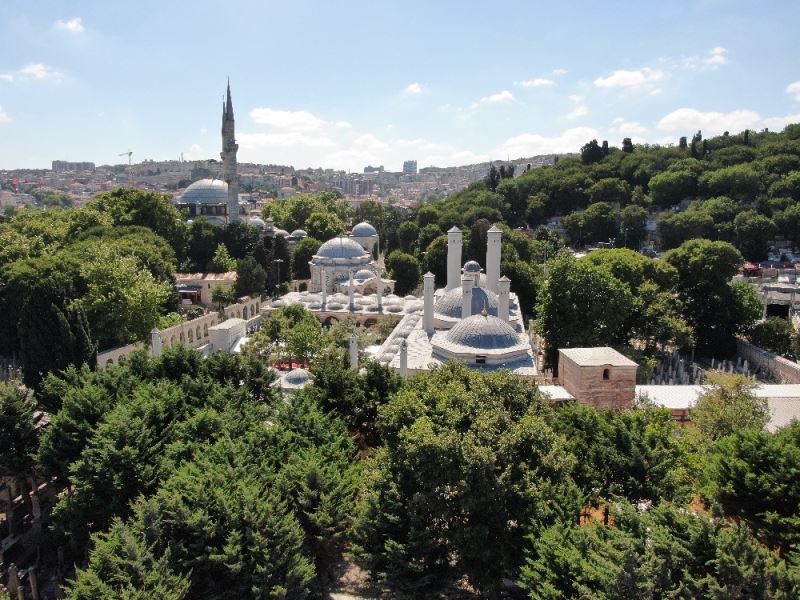 Restorasyonunun ardından Mihrişah Valide Sultan İmarethanesi havadan görüntülendi
