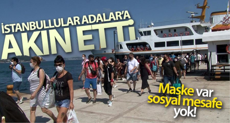 (Özel) Güneşli havayı fırsat bilen İstanbullular Adalar’a akın etti