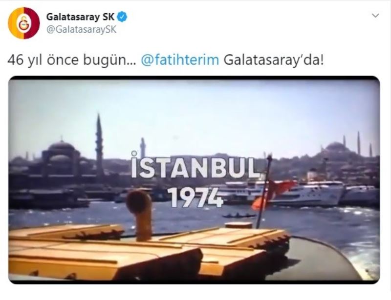 Galatasaray’dan Fatih Terim klibi