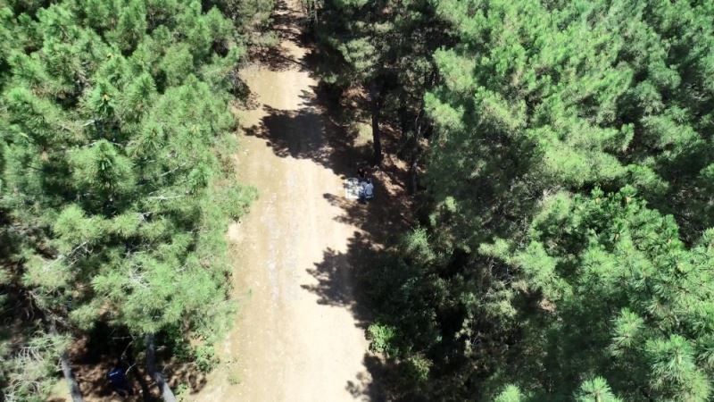 Pendik’te Aydos Ormanında dronelu mangal denetimi
