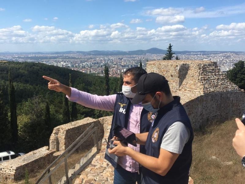 İstanbul İl Emniyet Müdürü Zafer Aktaş helikopterle havadan ormanları denetledi
