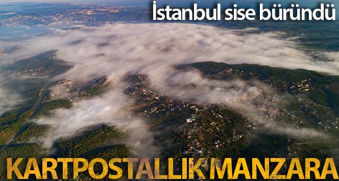 (Özel) Gökyüzünden sise bürünen İstanbul