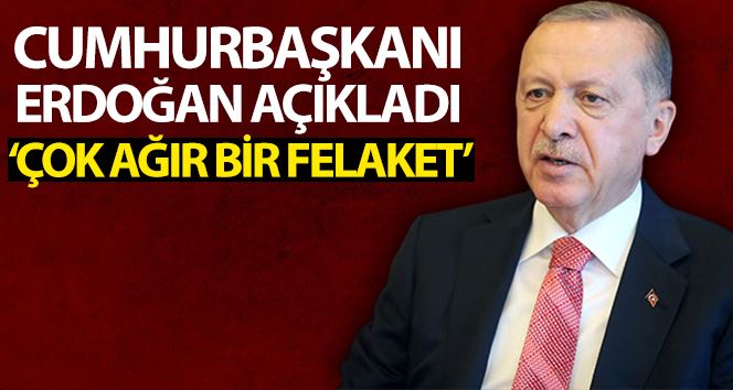 Cumhurbaşkanı Erdoğan’dan Giresun’daki sel felaketine ilişkin açıklama: “Çok ağır bir felaket. Milletimizin başı sağ olsun”