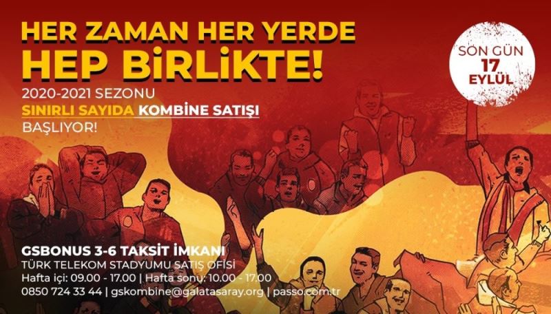 Galatasaray’da yeni sezon kombineleri satışa çıkıyor
