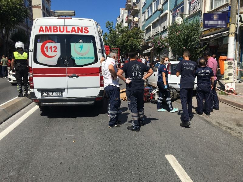 18 yaşındaki motosikletli kurye itfaiye aracının altında ezildi
