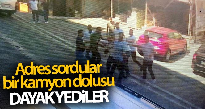 Adres sordular bir kamyon dolusu dayak yediler