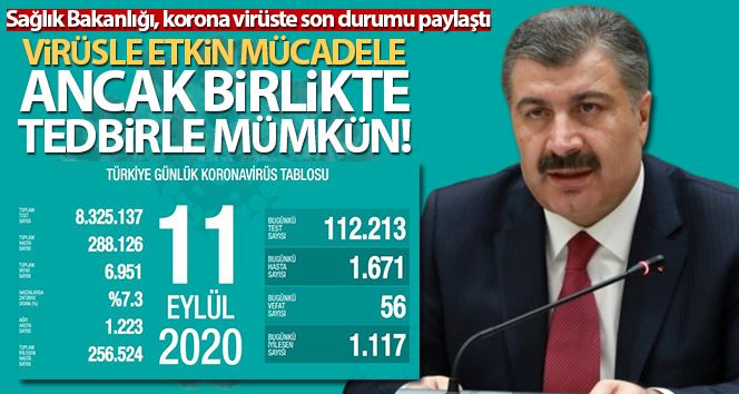 Son 24 saatte korona virüsten 56 kişi hayatını kaybetti