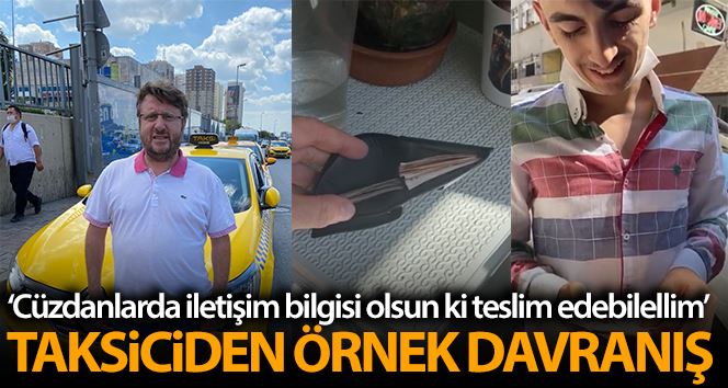 (Özel) İstanbul’da taksiciden örnek davranış