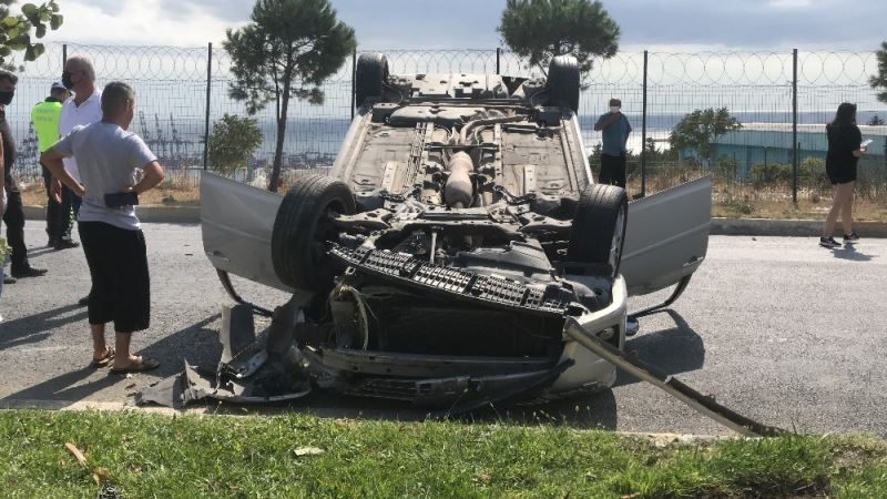 Beylikdüzü’nde sıkışmalı kaza: 1 yaralı
