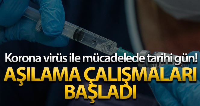 İstanbul’da aşı çalışmaları başladı