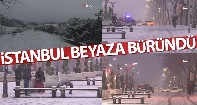 İstanbul beyaza büründü