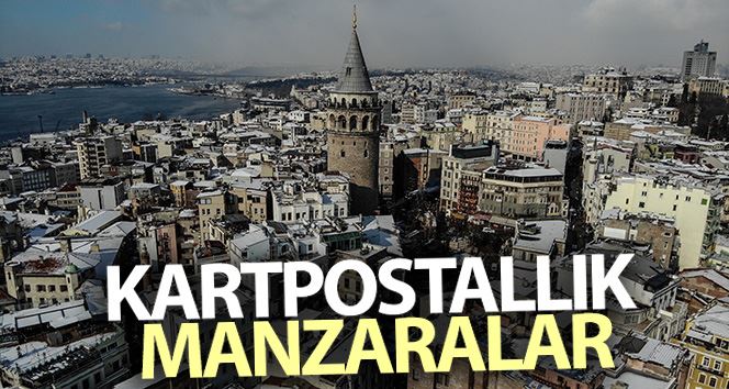 İstanbul’dan kar manzaraları