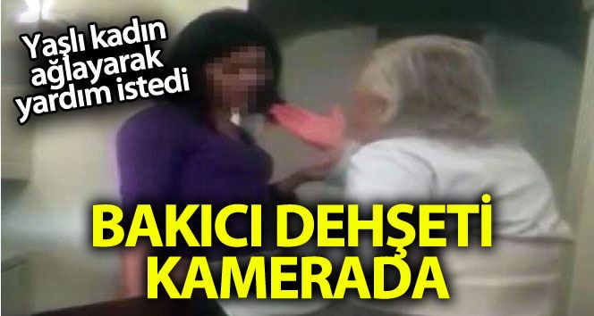 Kadıköy’de yaşlı kadına bakıcı şiddeti kamerada