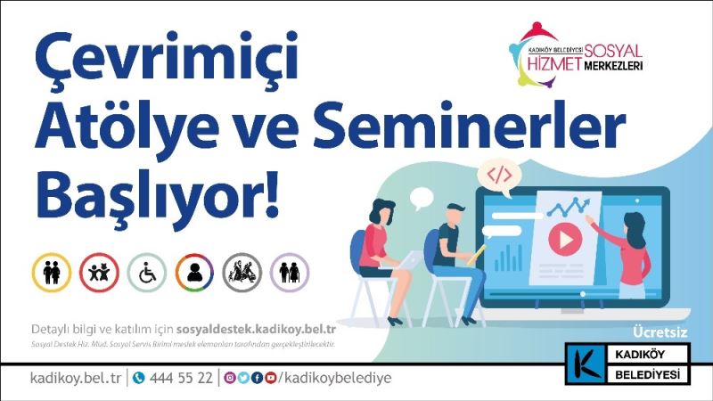 Kadıköy’de atölye ve seminerler artık çevrimiçi
