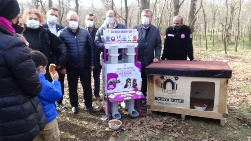 Çatalca ve Silivri’de sokak hayvanları için yüzlerce kulübe yapıldı
