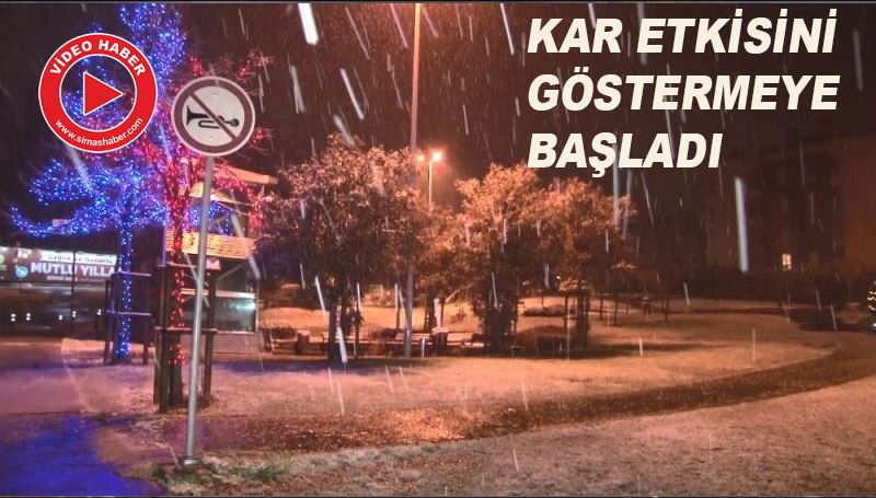 Kar yağışı etkisini göstermeye başladı