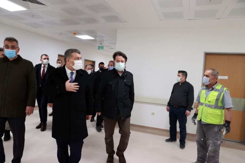 Sağlık Bakanı’ndan inşaatı tamamlanan Seyrantepe Hastanesi’ne ziyaret
