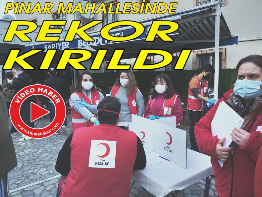Pınar Mahallesinde Tüm Zamanların kan bağışı rekoru kırıldı