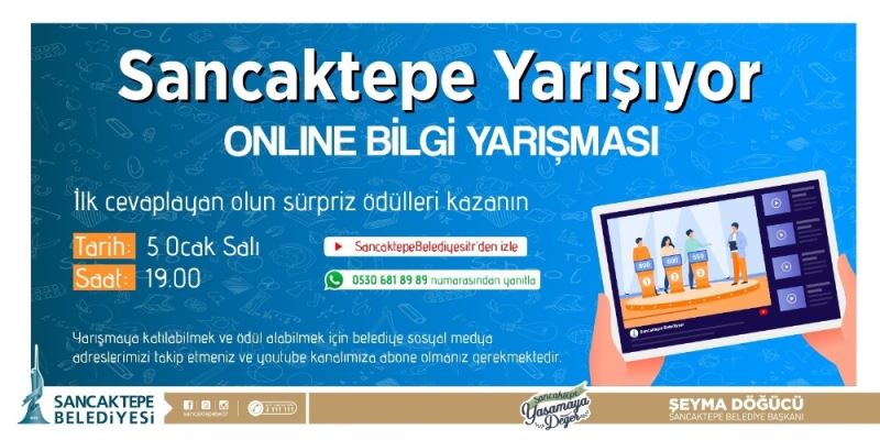 Sancaktepe Belediyesi’nden ödüllü online bilgi yarışması
