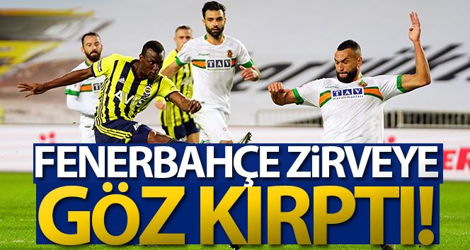 Süper Lig: Fenerbahçe: 2 - Aytemiz Alanyaspor: 1 (Maç sonucu)