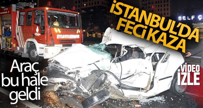 Haramidere bağlantı yolunda feci kaza: 1 ölü, 1 yaralı