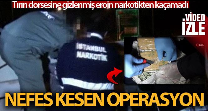 Kuzey Marmara Otoyolu’nda nefes kesen uyuşturucu operasyonu: Tırda 88 kilo eroin ele geçirildi