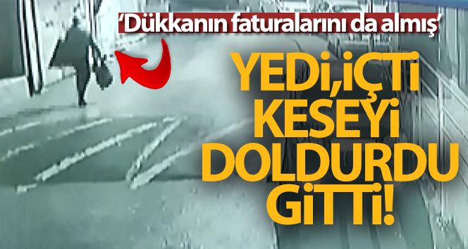 Pendik’te çay ocağında önce karnını doyurdu, sonra televizyonu çaldı