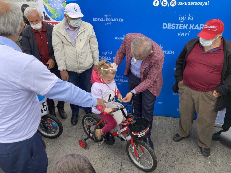 Üsküdar’da Serebral Palsi hastası çocuklar pedal çevirdi
