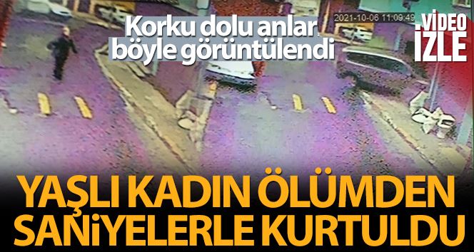 (Özel) İstanbul’da feci kaza: Otomobil depoya daldı, kadın ölümden saniyelerle kurtuldu