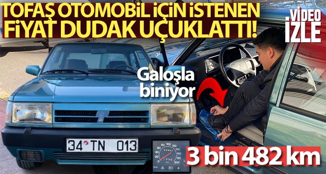 200 bin TL’ye satışa koyulan Tofaş otomobil görenleri şaşırttı