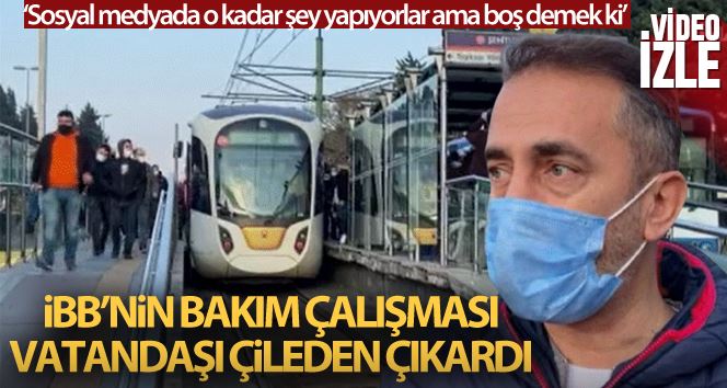 İBB’nin tramvay çalışması vatandaşları çileden çıkardı