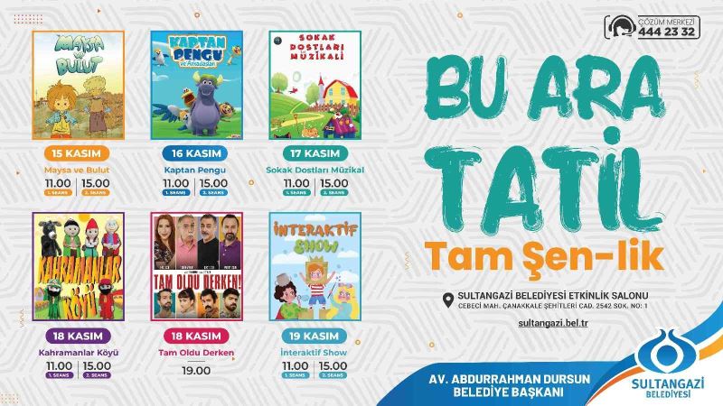 Sultangazi’de çocuklar eğlenceli tiyatrolarla güzel bir tatil geçirecek
