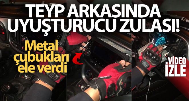 İstanbul’da teyp arkasında uyuşturucu zulası