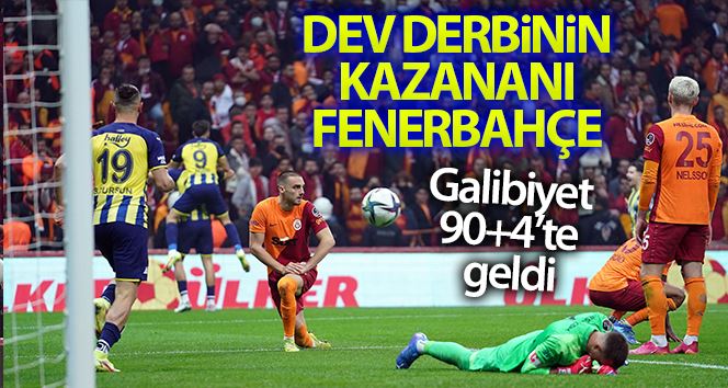 Spor Toto Süper Lig: Galatasaray: 1 - Fenerbahçe: 2 (Maç sonucu)