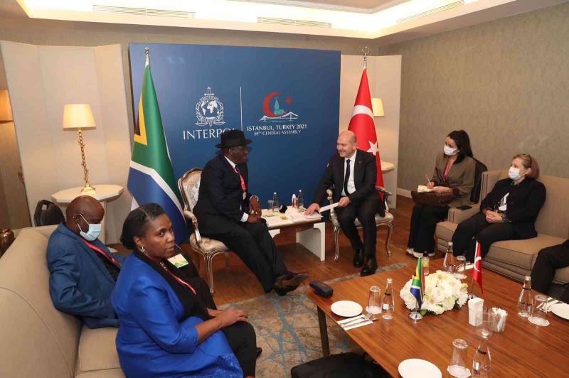 İçişleri Bakanı Süleyman Soylu Güney Afrika ve Kazakistanlı mevkidaşları ile görüştü
