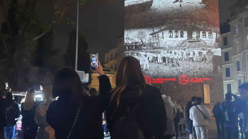 Şehit öğretmen Aybüke Yalçın’ın fotoğrafı 24 Kasım’da Galata Kulesi’ne yansıtıldı
