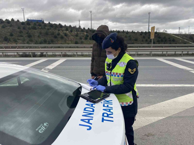 Eyüpsultan’da hafriyat kamyonlarına yönelik drone destekli denetim