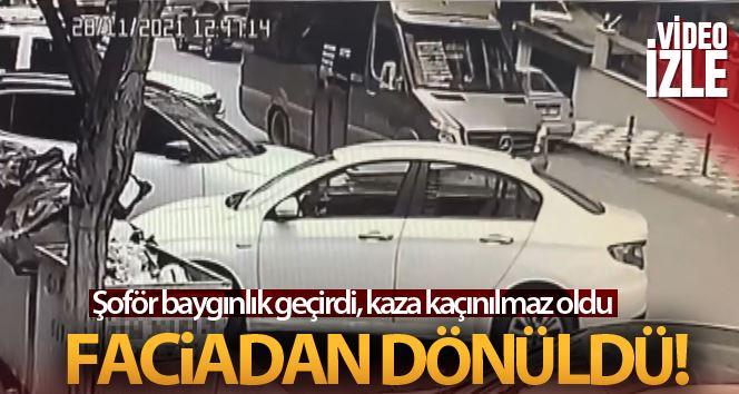 Ümraniye’de yolcu dolu minibüsün şoförü bayıldı, araç kontrolden çıktı: 2 yaralı